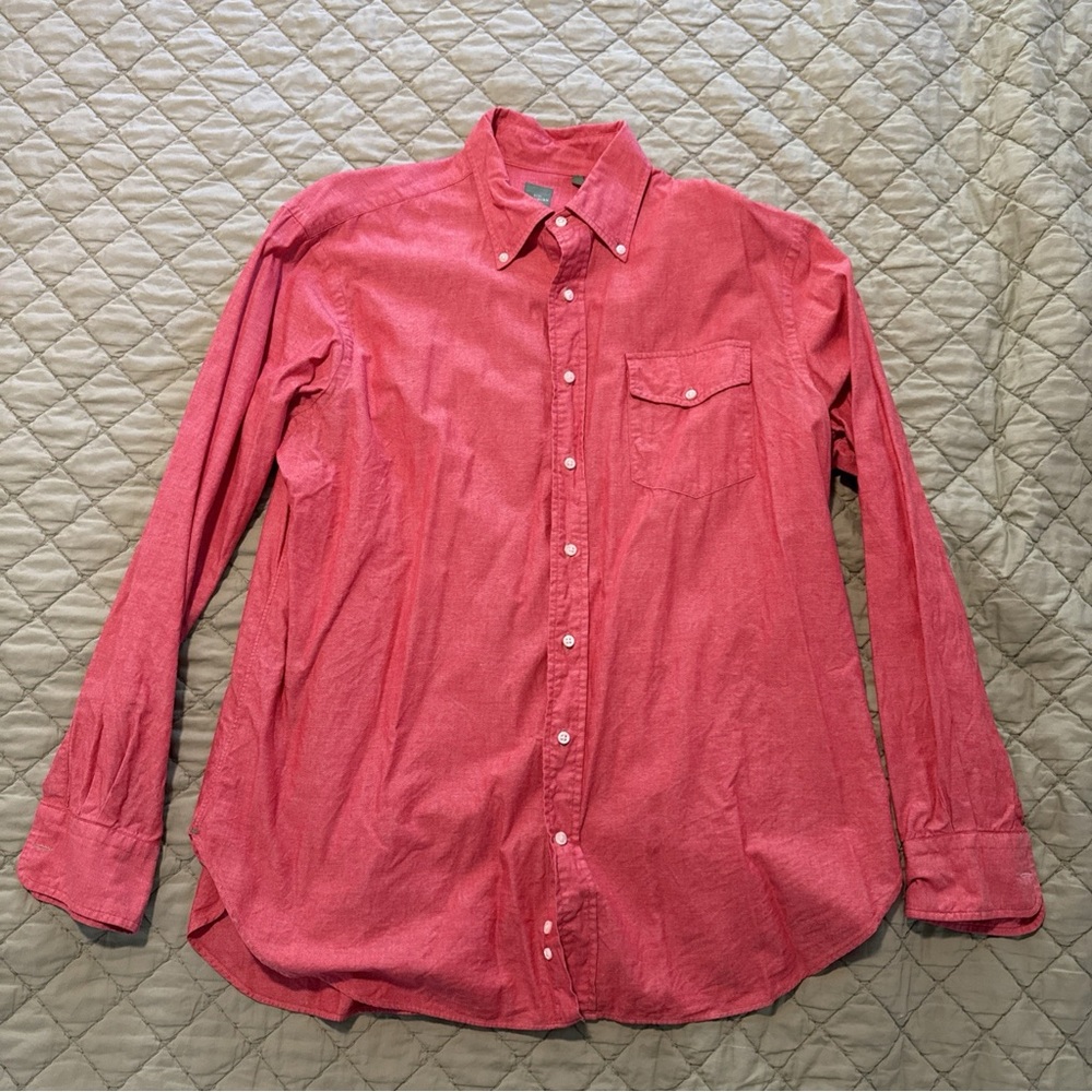 Sid Mashburn Red Button-Up Shirt